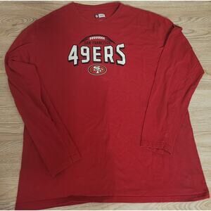 NFL Red Long Sleeve San Francisco 49ers T-shirt Sz XL Pre-owned Team Apparel NFC